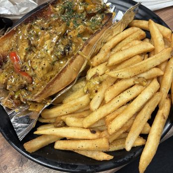 Big A’s Bando Brunch -Bar-Grill - Chicken Philly and fries --DELICIOUS! - Comfort Food Near Me - Mobile, Alabama Big A’s Bando Brunch -Bar-Grill - Chicken Philly and fries --DELICIOUS! - Comfort Food Near Me - Mobile, Alabama