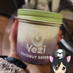 Yezi Coconut Dessert - Taro ube coconut. Love, @eatoutthao