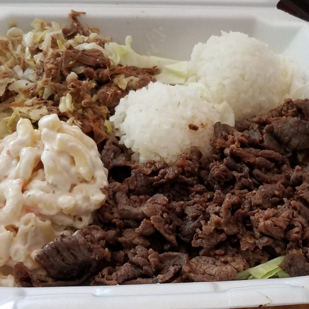Kalua pork & bbq beef combo