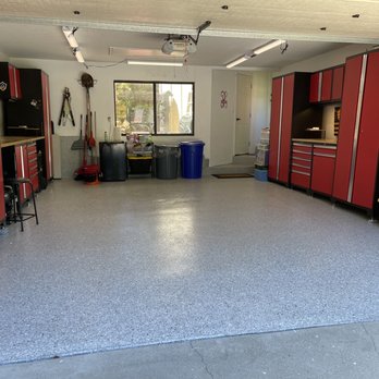 United Epoxy Floors - finished garage floor and stairs - Flooring Near Me United Epoxy Floors - finished garage floor and stairs - Flooring Near Me