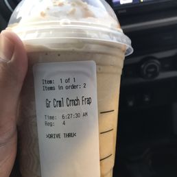 Caramel crunch frap
