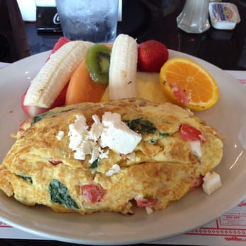 Stacks Pancake House - Omelette with fruit instead of hash browns - American Near Me - Elkhart, Indiana Stacks Pancake House - Omelette with fruit instead of hash browns - American Near Me - Elkhart, Indiana
