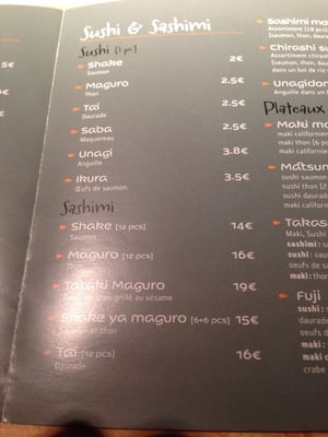 Menu photo 4 Tenshi Sushi Uccle, BRU