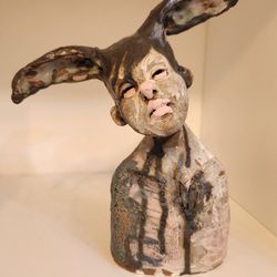 Inhabit Galerie - Nicole Merkens, Art Bunny, 2025
hand sculpted, glaze, ceramic.