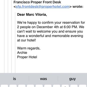 San Francisco Proper Hotel - A promise from staff that was a lie, - Hotels Near Me - San Francisco, California San Francisco Proper Hotel - A promise from staff that was a lie, - Hotels Near Me - San Francisco, California