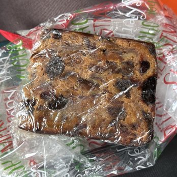 Berts Hideout - A Christmas time fruit cake slice.  Moist , fruity and boozy. Delish. - Bakeries Near Me - Fishkill, New York
