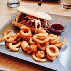 Bad Jeff's Barbecue - pulled pork sandwich with fries