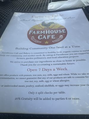 Menu photo 1 Farmhouse Cafe and Bakery Taos, NM