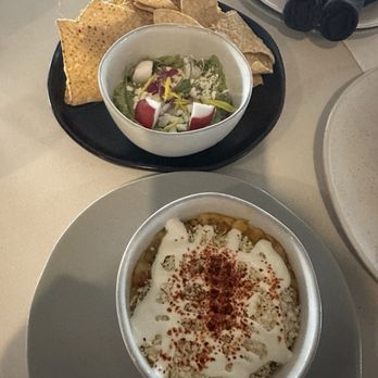 El Valle - Guacamole and elote style corn pudding - Mexican Near Me - Atlanta, Georgia