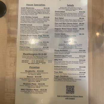 Lama Beans Cafe - Menu side A - New American Near Me - Berkeley, California