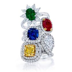 Collection of our beautiful diamonds and gem stone engagement rings