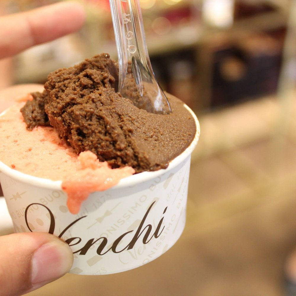 Venchi - Peach and coffee gelato. So good! - Ice Cream & Frozen Yogurt Near Me - Rome, RM Venchi - Peach and coffee gelato. So good! - Ice Cream & Frozen Yogurt Near Me - Rome, RM