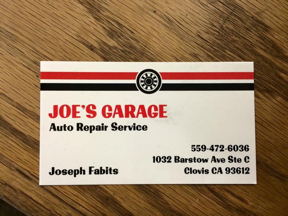 JOE’S GARAGE Updated September 2024 14 Reviews 1032 Barstow Ave, Clovis, California Auto