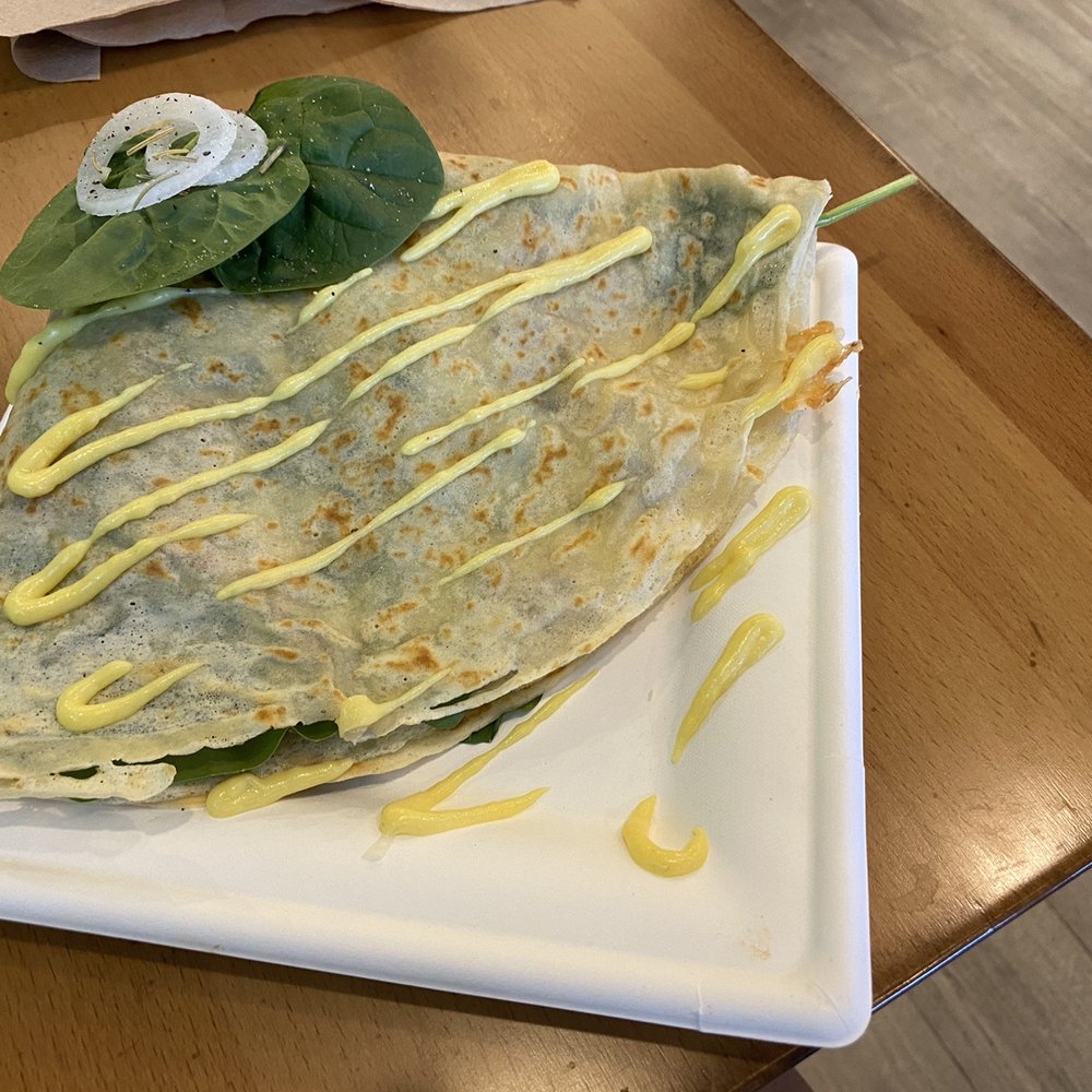 Dulce Crepes - Chicken Florentine Crepe - Creperies Near Me - Fairfax, Virginia Dulce Crepes - Chicken Florentine Crepe - Creperies Near Me - Fairfax, Virginia