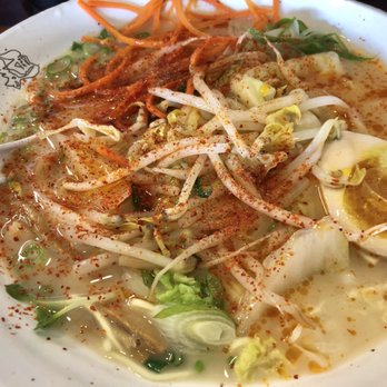What's Up Men - Tonkatsu Shio w/ added boiled vegetables - Ramen Near Me - Fullerton, California What's Up Men - Tonkatsu Shio w/ added boiled vegetables - Ramen Near Me - Fullerton, California