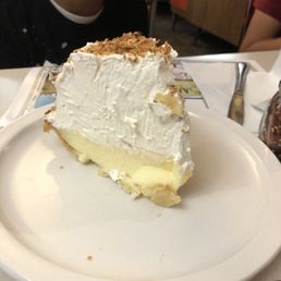 Homemade coconut cream pie. Huge and delicious!