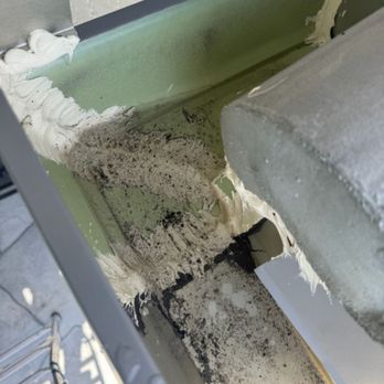Platinum Seamless Gutters - Top of gutter were they added the pieces water is just sitting in there.. - Gutter Services Near Me Platinum Seamless Gutters - Top of gutter were they added the pieces water is just sitting in there.. - Gutter Services Near Me