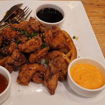 SHIMA Sushi & Champagne - Chicken and waffles, Sauces on the side. - Sushi Bars Near Me - Islamorada, Florida SHIMA Sushi & Champagne - Chicken and waffles, Sauces on the side. - Sushi Bars Near Me - Islamorada, Florida