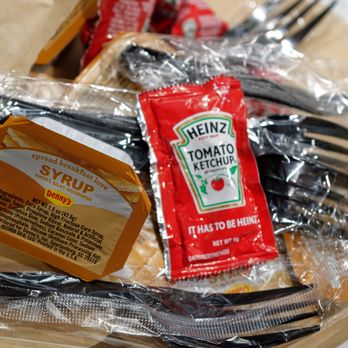 Denny's - ketchup, ketchup packets, and a packet of ketchup - Diners Near Me - Palatine, Illinois
