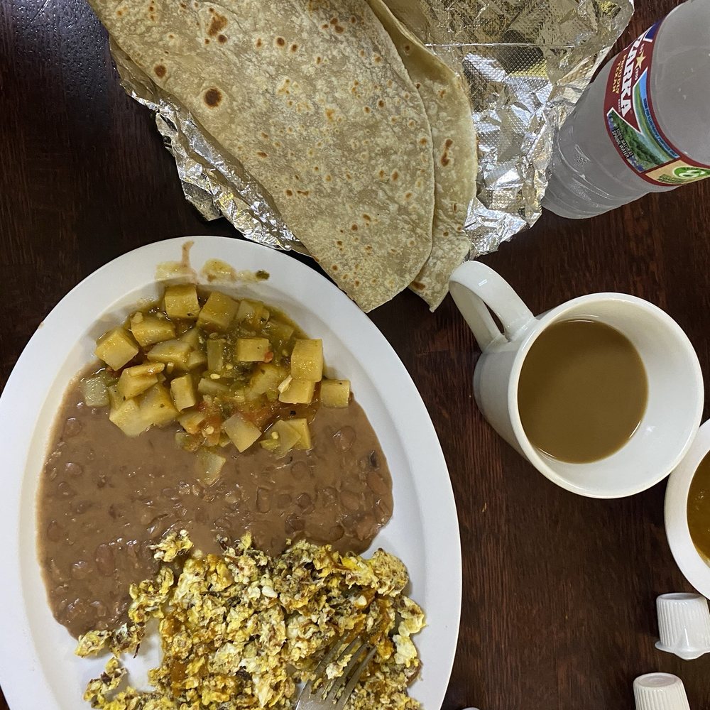 Taqueria Laredo - machacado plate and coffee - Mexican Near Me - Dallas, Texas Taqueria Laredo - machacado plate and coffee - Mexican Near Me - Dallas, Texas