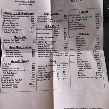 Belle Nails & Spa - Pricing list because they don't show up on the website - Nail Salons Near Me - Hudson, New Hampshire
