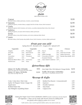 Menu photo 5 Mister O1 Extraordinary Pizza Melbourne Melbourne, FL