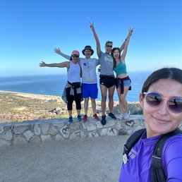 Stephanie guiding our hike