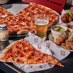 Fat Sully's NY Pizza - Centennial - Atomic Cowboy home of Denver Biscuit Co & Fat Sully's NY Pizza, 26" hand-tossed pie