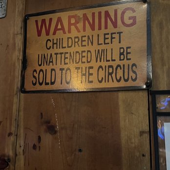 Therapy at the Roar Room - warning children left unattended will be sold to the circus - Bars Near Me - Glendale, California Therapy at the Roar Room - warning children left unattended will be sold to the circus - Bars Near Me - Glendale, California