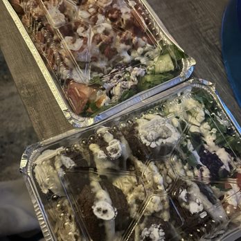 Baba’s Halal - Left is chicken and rice and right is falafel and rice - Halal Near Me - Orlando, Florida