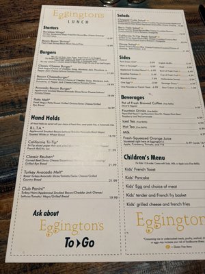 Menu photo 6 Eggington’s Santa Ynez, CA Menu photo 6 Eggington’s Santa Ynez, CA