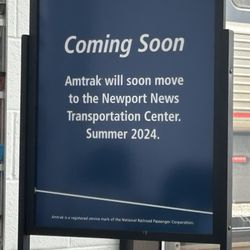 Newport News Amtrak Station - A bit further away from my friend's place.