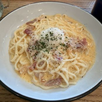La Casa Mia - Udon Carbonara - Italian Near Me - Milpitas, California La Casa Mia - Udon Carbonara - Italian Near Me - Milpitas, California