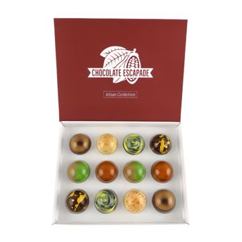 Chocolate Escapade - Escapade 12 Piece Chocolate Box - Chocolatiers & Shops Near Me - Edmonton, Alberta Chocolate Escapade - Escapade 12 Piece Chocolate Box - Chocolatiers & Shops Near Me - Edmonton, Alberta
