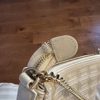 Model Shoe Renew - My torn bag before I brought it in - Shoe Repair Near Me - Berkeley, California