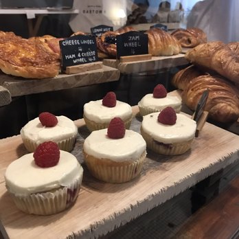 Nelson the Seagull - Pastries. Raspberry muffin front and center! Highly recommend. - Coffee & Tea Near Me - Vancouver, British Columbia