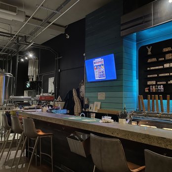 Bitter Sisters - a bar with a television screen - Brewpubs Near Me - Calgary, Alberta