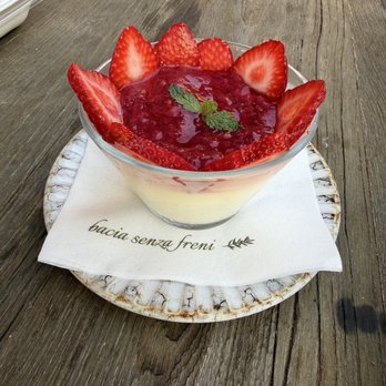 Verise - Strawberry pana cota - Italian Near Me - Carlsbad, California Verise - Strawberry pana cota - Italian Near Me - Carlsbad, California