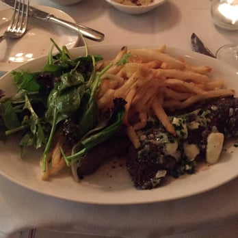 Vin Rouge - Hanger Steak with Bleu Fromage butter-$23.95 - French Near Me - Durham, North Carolina Vin Rouge - Hanger Steak with Bleu Fromage butter-$23.95 - French Near Me - Durham, North Carolina