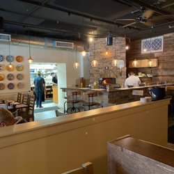 Forno Osteria & Bar Montgomery - Dining area and peek at kitchen