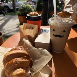 Croissants, coffee Croissants, coffee