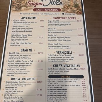Saigon Bites - Menu - Vietnamese Near Me - Roseville, California Saigon Bites - Menu - Vietnamese Near Me - Roseville, California