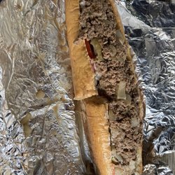 Momma Pat's A Little Taste of Philly Grille - Garden cheese steak, fried onions, oil....no vinegar! Unreal!!!!!