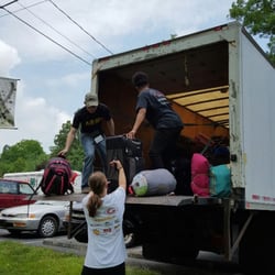 People's Choice Moving & Storage - Transporting student luggage for Rutherford County Extension 4 H Summer Camp. What fun!