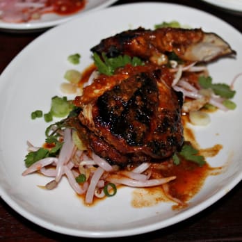 Little Sister - Ayam Panggang: Sweet chili grilled chicken, bean sprouts, green onion, cilantro $12.50 - Indonesian Near Me - Toronto, Ontario