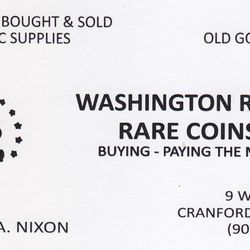 Washington Rock Rare Coins