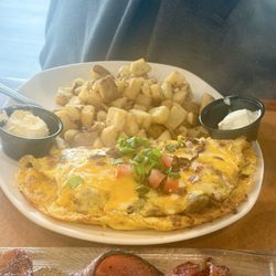 Scramblers - My Hubby's breakfast was The Ultimate omelette!