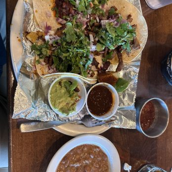 Gran Patron - Street tacos with beans and salsa. - Mexican Near Me - Virginia Beach, Virginia