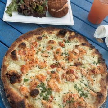 Seaside Cafe - The Seaside Café Signature Pizza - Lobster Bianca delicious - Pizza Near Me - Key West, Florida