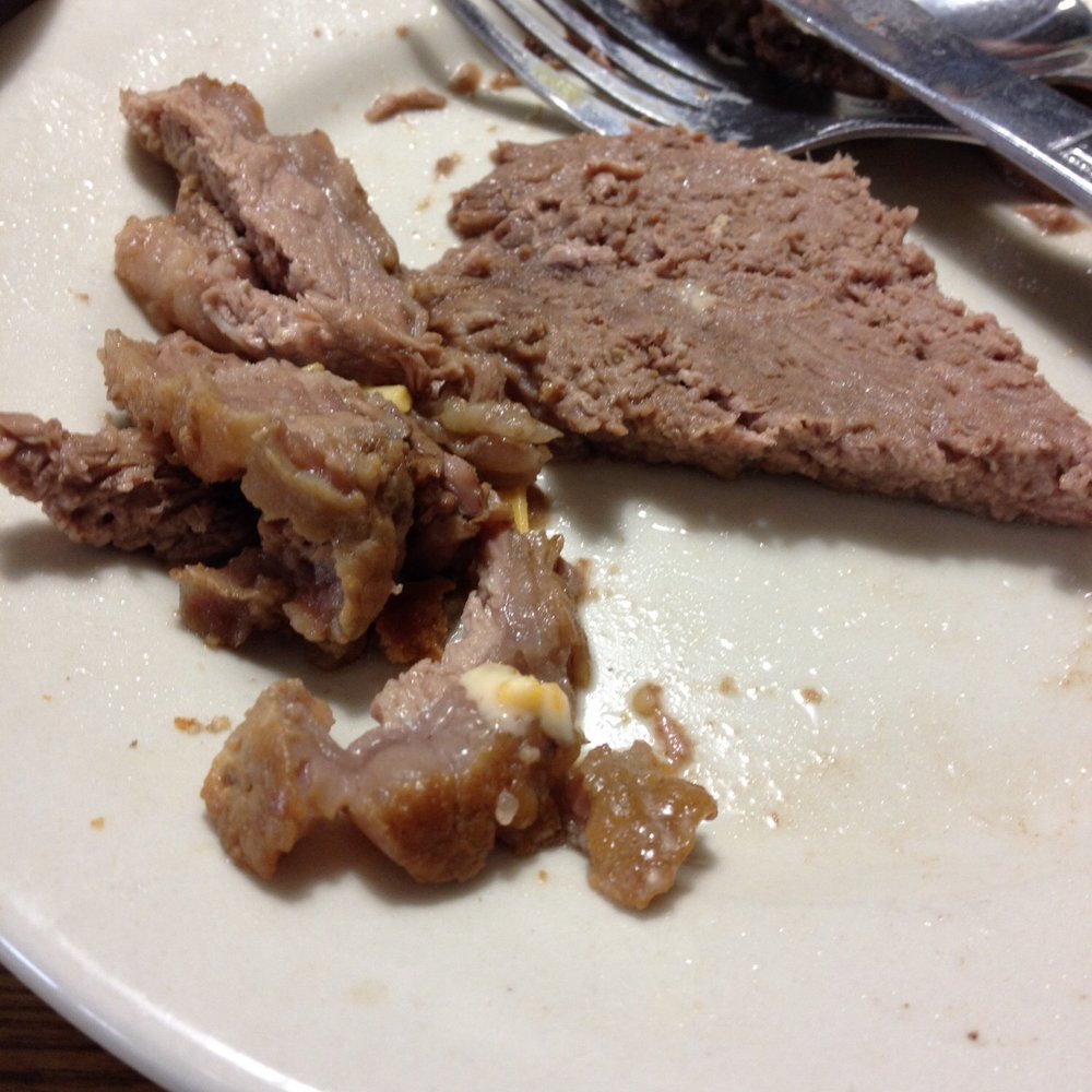 Dry roast beef.